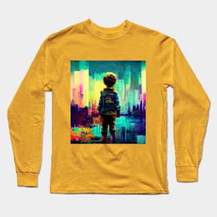 Glitch Travel Wanderlust Long Sleeve T-Shirt